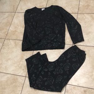 Long sleeve matching outfit size 1X